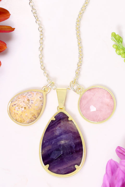 Mixed Gemstone Georgia Necklace - GF