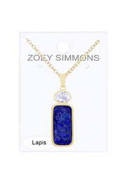 Lapis With Pendant Necklace - GF