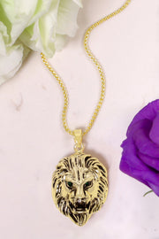 Lion Pendant Necklace - GF