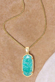 Amazonite Casey Pendant Necklace - GF