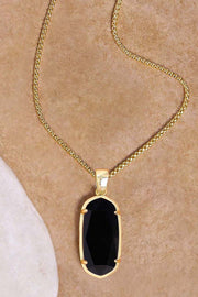 Black Onyx Casey Pendant Necklace - GF