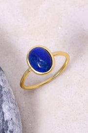 Lapis Small Cab Ring - GF