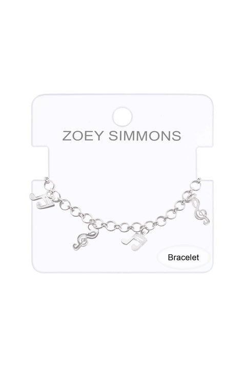 Musical Notes Charm Bracelet - SF