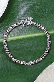 Sterling Silver Bali Link Bracelet - SS