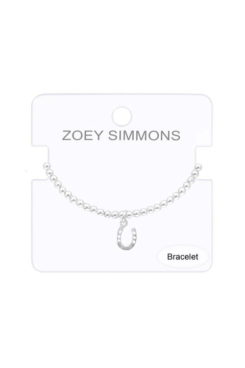 Horseshoe Charm Beaded Bracelet - SF