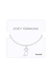 Cat Charm Beaded Bracelet - SF
