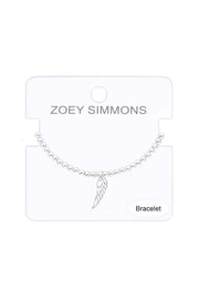 Feather Charm Beaded Bracelet - SF