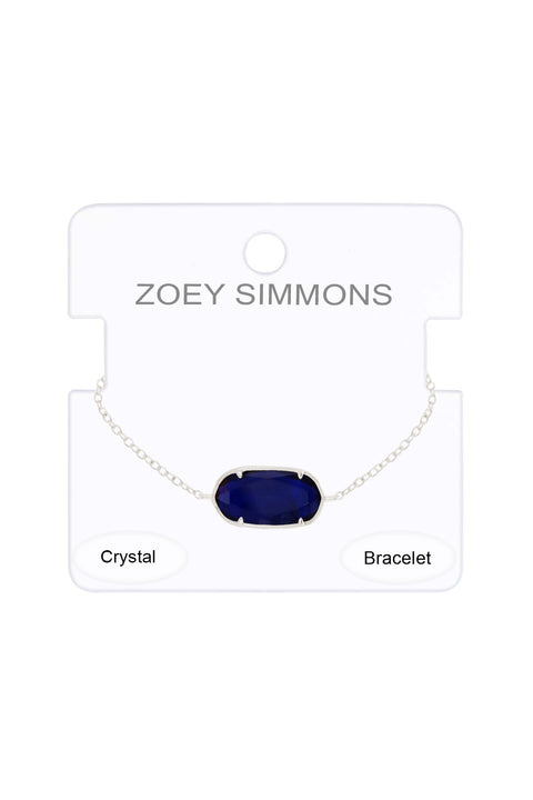 London Blue Crystal Link Bracelet - SF