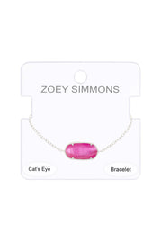 Pink Cat's Eye Link Bracelet - SF