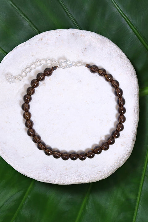 Smoky Quartz Beaded Bracelet - SF
