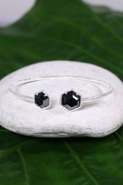 Hematite Octagon Cuff Bracelet - SF