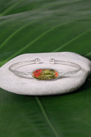 Unakite Cuff Bracelet - SF