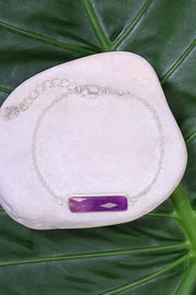 Amethyst Bar Bracelet - SF