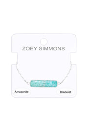 Amazonite Bar Bracelet - SF