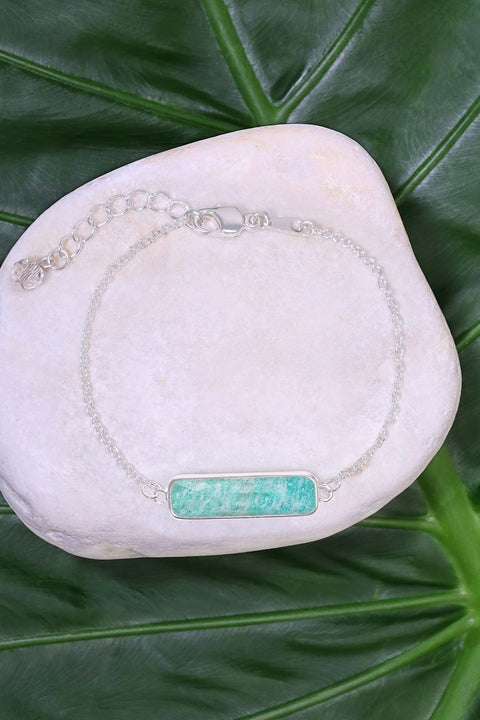 Amazonite Bar Bracelet - SF