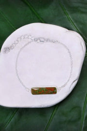 Unakite Bar Bracelet - SF