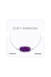 Amethyst Slider Bracelet - SF