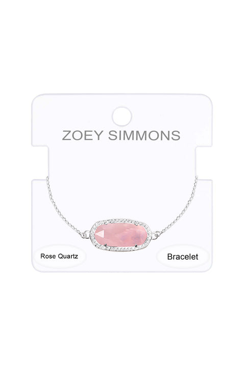 Rose Quartz Slider Bracelet - SF