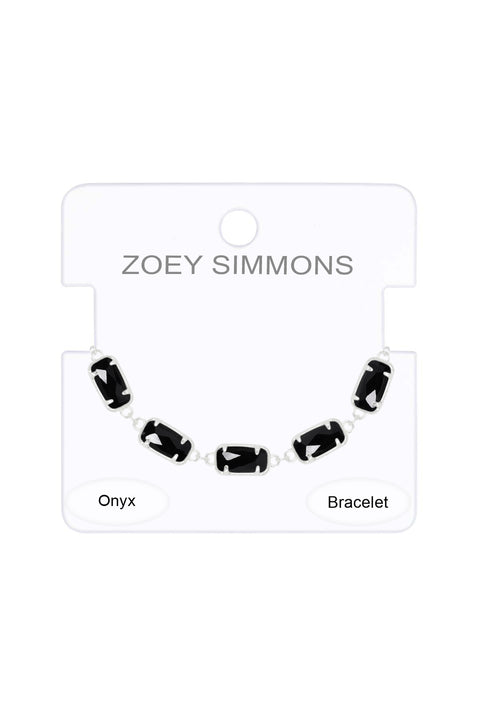 Black Onyx Link Bracelet - SF