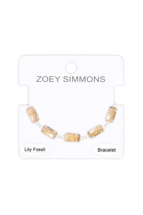 Lily Fossil Link Bracelet - SF