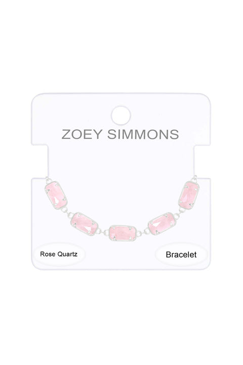 Rose Quartz Link Bracelet - SF