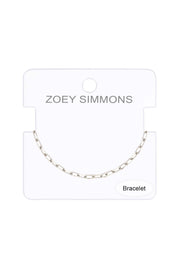 Silver Plated 2.5mm Open Cable Chain Bracelet - SP