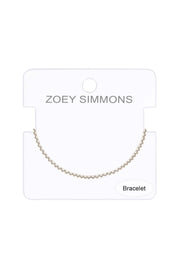 Silver Plated 2mm Stacatto Chain Bracelet - SP