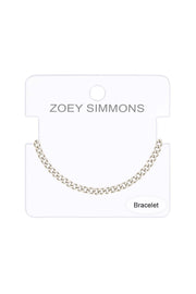 Silver Plated 3mm Curb Chain Bracelet - SP