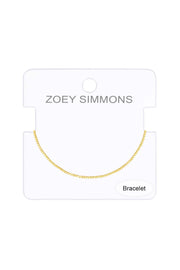 14k Gold Plated 1.2mm Box Chain Bracelet - GP