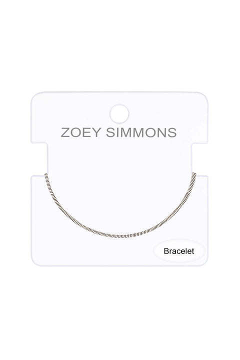 Silver Plated 1.2mm Snake Chain Bracelet - SP