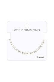 Silver Plated 3mm Figaro Chain Bracelet - SP