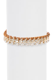 Austrian Crystal Cascade Braid Bracelet - GF