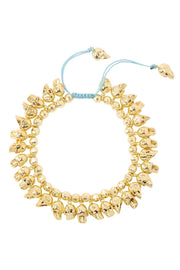 Braided Skull Charm Bracelet - GF