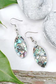 Abalone Shell Drop Earrings - SF