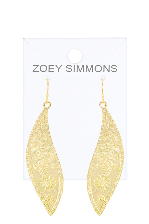 Floral Drop Earrings - GF