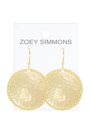 Hammered Texture Goa Earrings - GF