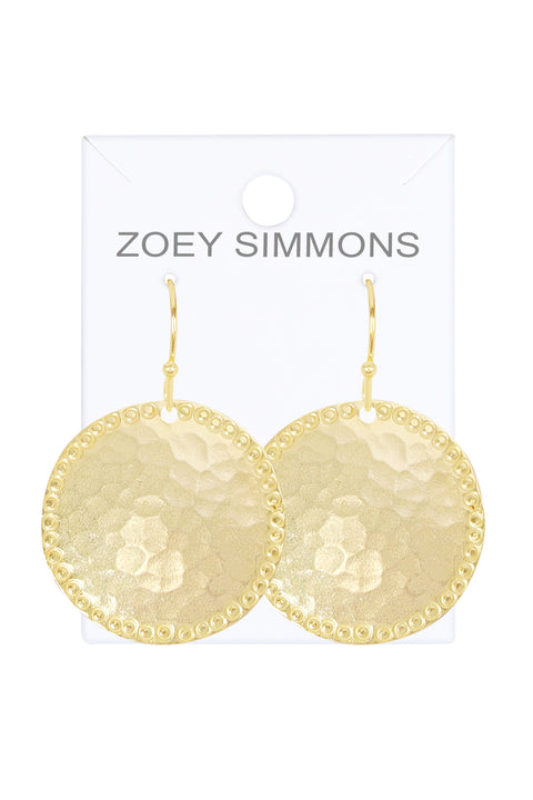Hammered Texture Goa Earrings - GF