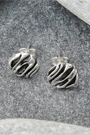 Round Wave Post Earrings - SF