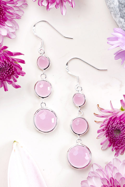 Rose Crystal Stephanie Earrings - SF