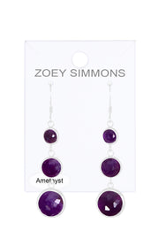 Amethyst Stephanie Earrings - SF