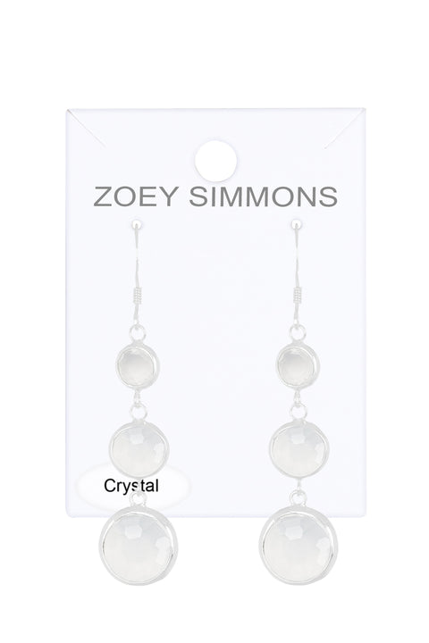 Moonstone Crystal Stephanie Earrings - SF