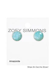 Amazonite Post Earrings - SF