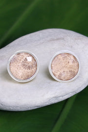 Lily Fossil Post Earrings - SF