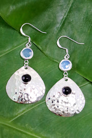 Moonstone Crystal Drop Earrings - SF