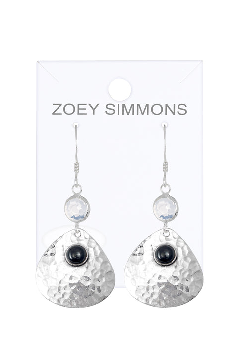 Moonstone Crystal Drop Earrings - SF