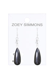 Hematite & Crystal Quartz Earrings - SF