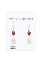 Mother Of Pearl Jenny Drop Earrings - SF