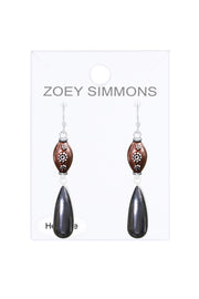 Hematite Drop Earrings - SF