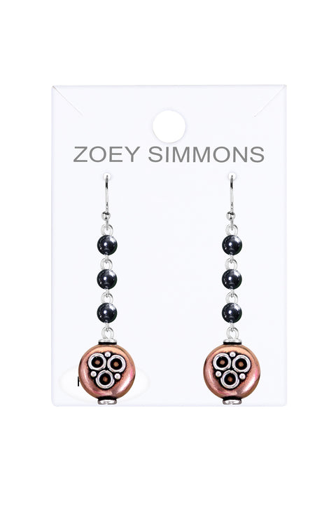 Hematite Evelyn Drop Earrings - SF