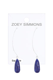 Sapphire Threader Drop Earrings - SF